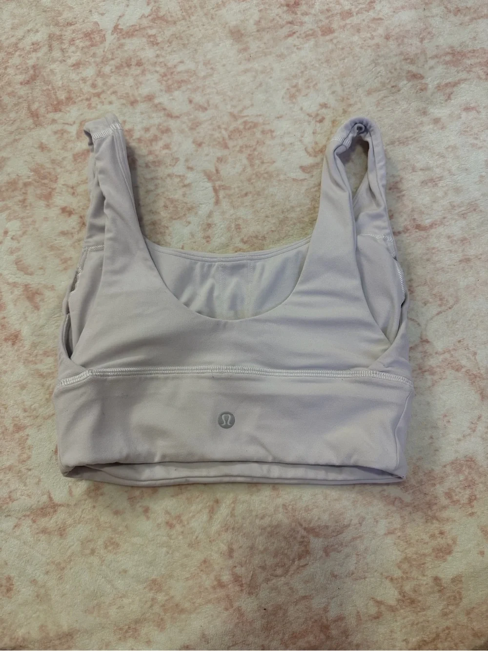 lululemon athletica white sports bra